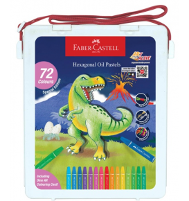Bút Sáp Dầu Lục Giác, 72 Màu - Dinosaur